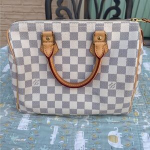 Louis Vuitton Speedy 25 Damier Azur